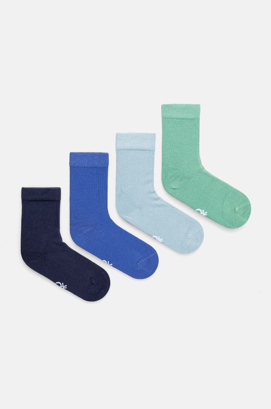 United Colors of Benetton skarpetki dziecięce 4-pack skarpetki długie niebieski 6GRD07028.B.G.Seasonal