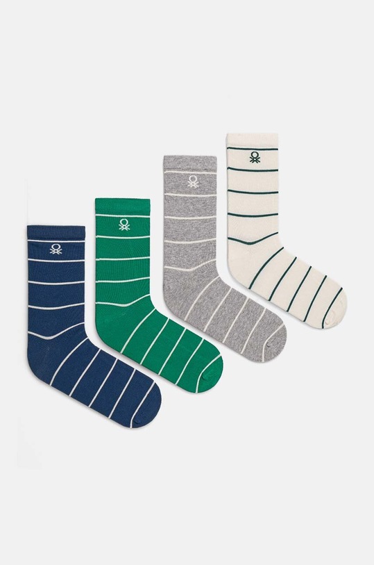 United Colors of Benetton skarpetki dziecięce 4-pack skarpetki długie zielony 6AO30703P.B.G.Seasonal
