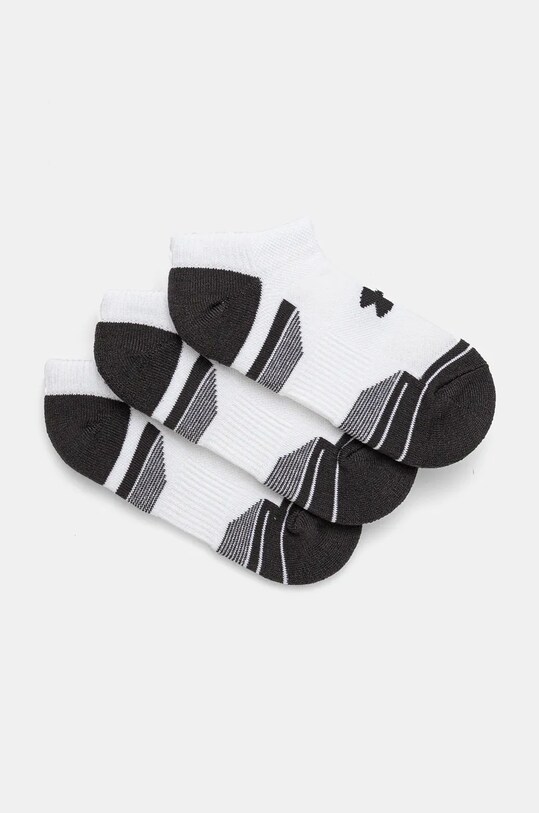 Under Armour sosete copii Y Performance Tech 3pk NS 3-pack sosete scurte alb 1379519