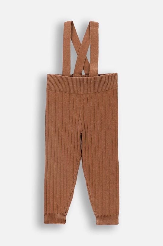 Coccodrillo legginsy dziecięce dzianina brązowy ZC4122201SBN