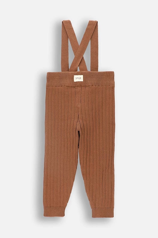 Coccodrillo legginsy dziecięce ZC4122201SBN brązowy AW24