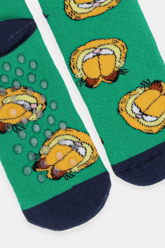 Детски противоплъзгащи чорапи United Colors of Benetton 6AO30703V.G.Seasonal зелен AW24