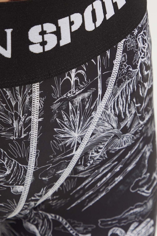 PLEIN SPORT legginsy czarny FADC.WJT1954.STE003N