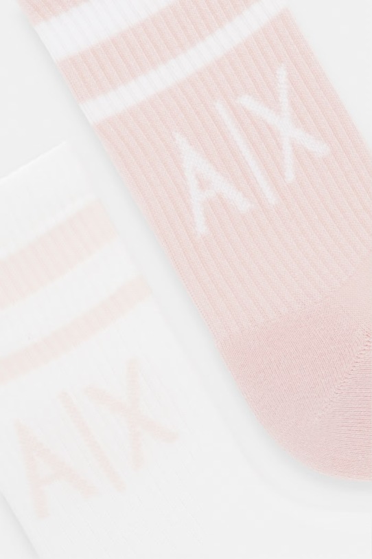 Čarape Armani Exchange 2-pack 943030.CC650 roza SS26
