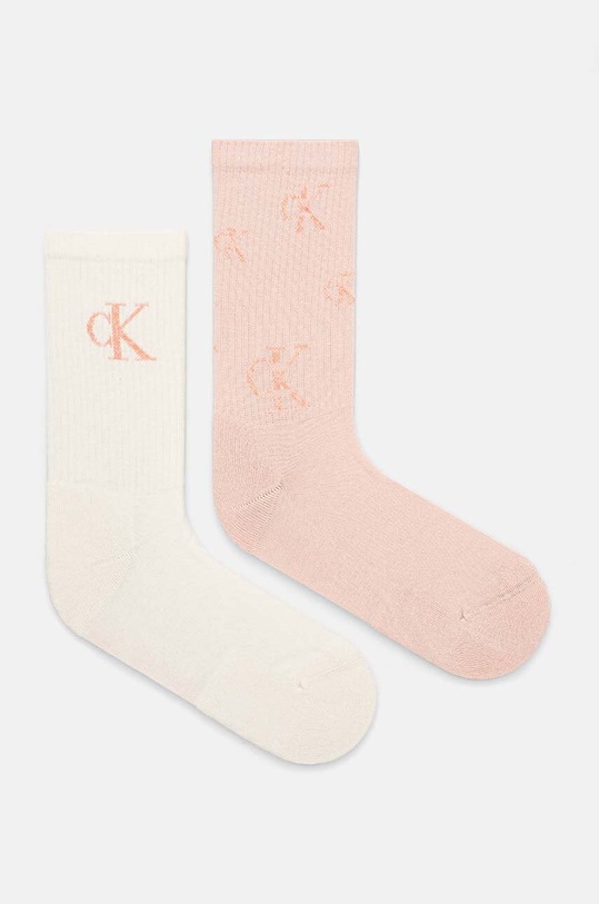 Calvin Klein Jeans skarpetki 2-pack skarpetki długie pomarańczowy 701229465