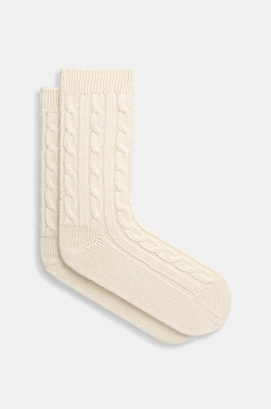 Κάλτσες Polo Ralph Lauren ψηλές κάλτσες μπεζ 455955244