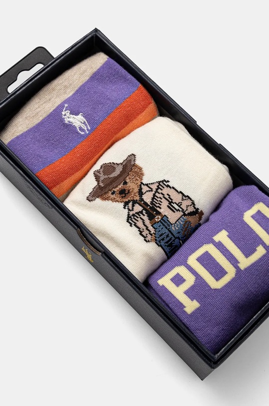 Odzież Polo Ralph Lauren skarpetki 3-pack 455955248 multicolor