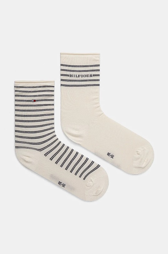 Κάλτσες Tommy Hilfiger 2-pack ψηλές κάλτσες λευκό 701229853