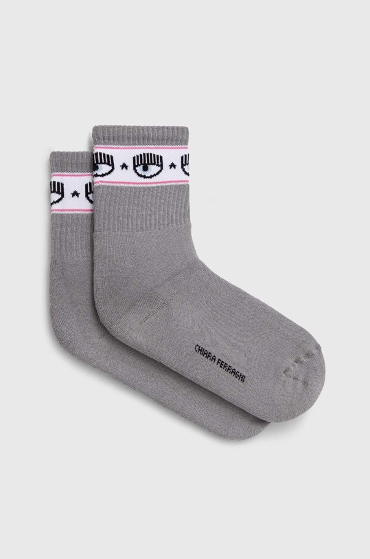 Chiara Ferragni sosete sosete lungi gri 77SB0J02