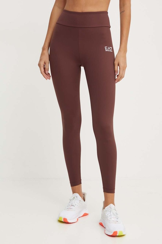 EA7 Emporio Armani leggins de antrenament TJKLZ.6DTP21.1755 maro AW24