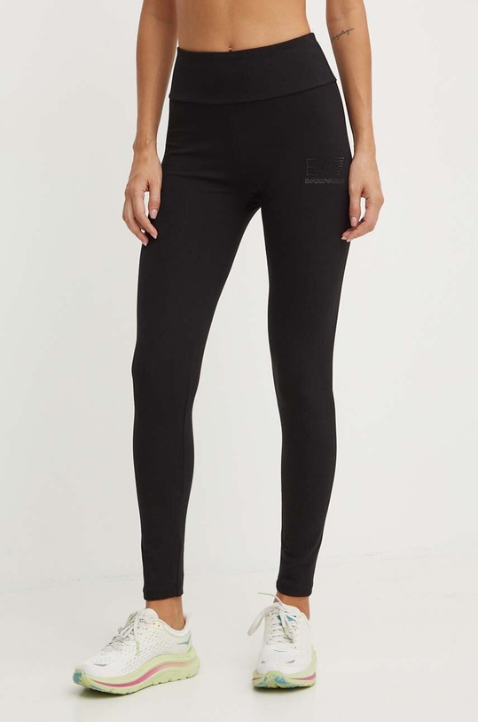 Tajice za trening EA7 Emporio Armani pletivo crna TJQFZ.6DTP68.1200