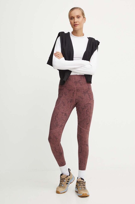 Legíny adidas TERREX Multi IW9294 burgundské AW24