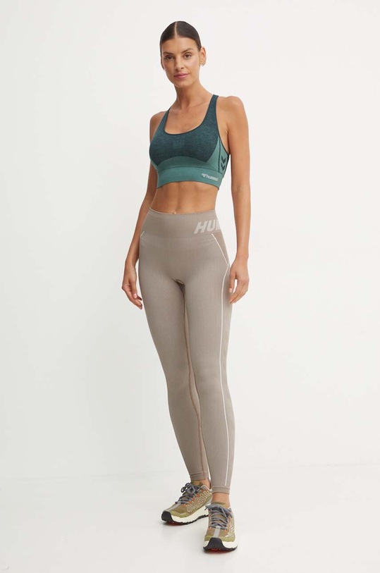 Hummel leggins de antrenament Christel tricotaj bej 213756
