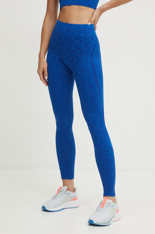 Hummel leggins de antrenament Leo tricotaj albastru 225613