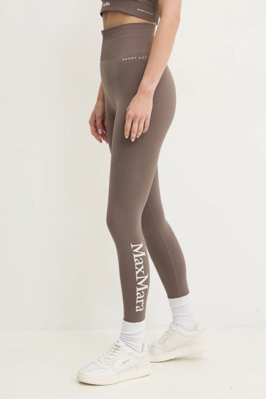 Max Mara Leisure leggings maglia marrone 2426336048600