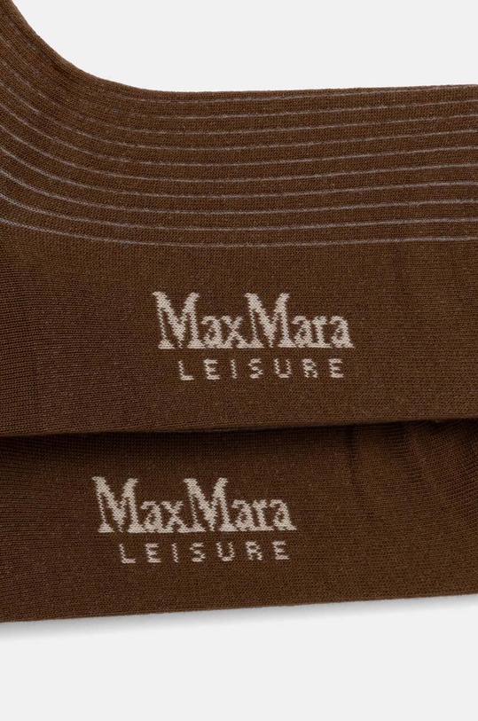 Носки с примесью кашемира Max Mara Leisure 2426556018600 коричневый AW24