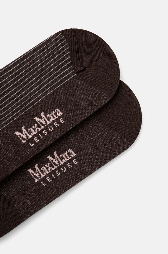 Max Mara Leisure șosete cu un amestec de cașmir 2426556018600 maro AW24