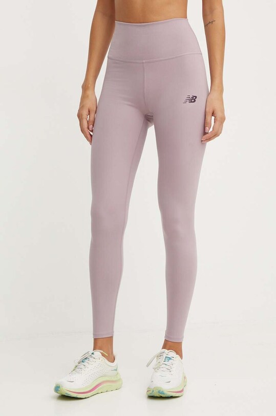 New Balance edzős legging Harmony elasztánnal lila WP41127ICW