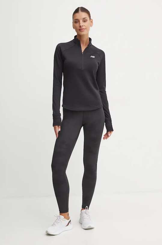 New Balance leggins de alergare Athletics Reflective Warming WP43258ACK negru AW24