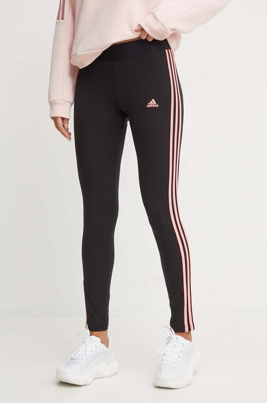 adidas legginsy Essentials wzorzyste czarny JH3715