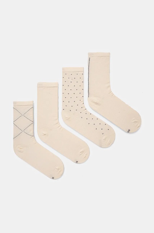 Ponožky BOSS 4-pack dlouhé ponožky béžová 50524388