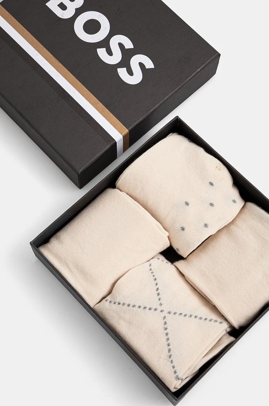 Oblečení Ponožky BOSS 4-pack 50524388 béžová