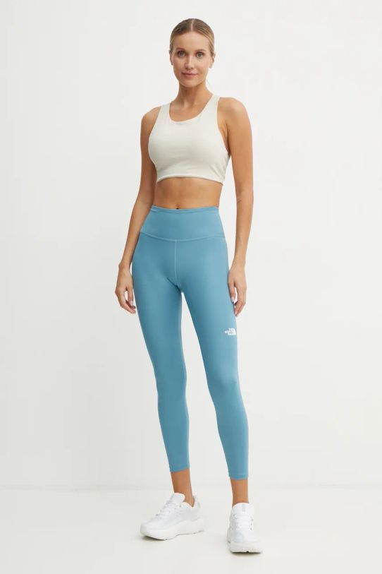 The North Face legginsy sportowe Flex NF0A87JQ1OM1 turkusowy AW24