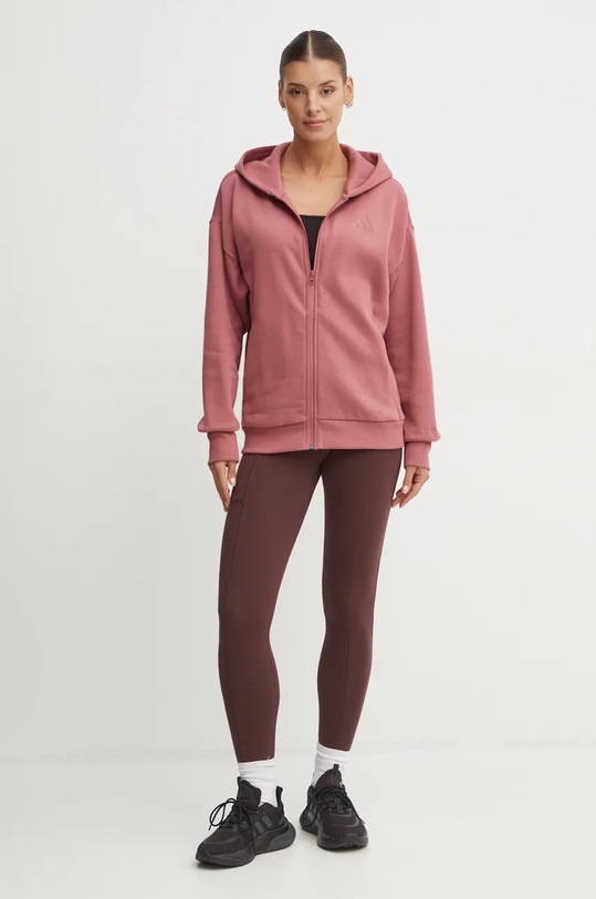 adidas Originals legginsy IY9694 brązowy AW24