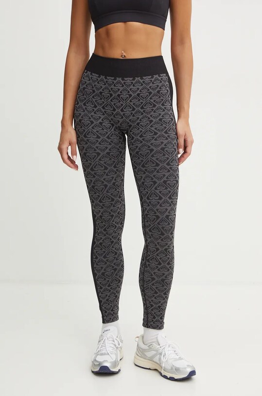Roxy jambiere de yoga Chill Out Seamless tricotaj negru ERJNP03596
