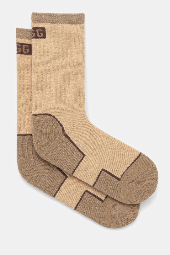 Μάλλινες κάλτσες UGG ψηλές κάλτσες μπεζ 1158830