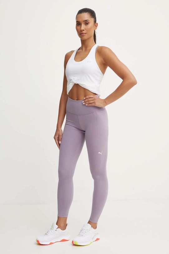 Puma legginsy treningowe Cloudspun Soft 525771 fioletowy AW24