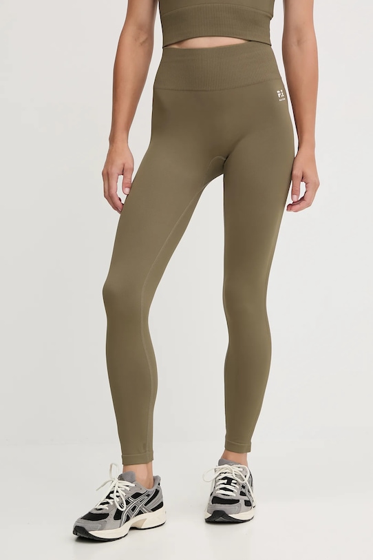 P.E Nation legginsy treningowe Restore Seamless zielony 243G295