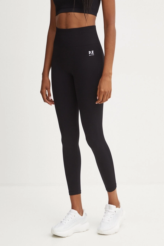 P.E Nation legginsy treningowe Restore Seamless z elastanem czarny 243G295