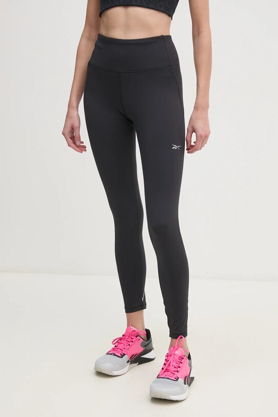 Tréningové legíny Reebok LUX Collection s elastanom čierna 100205639