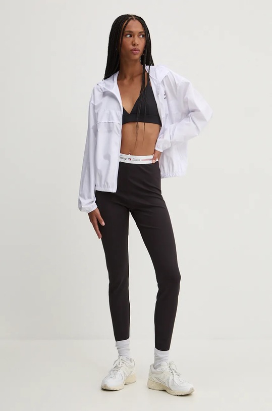 Κολάν Tommy Jeans DW0DW18748 μαύρο AW24