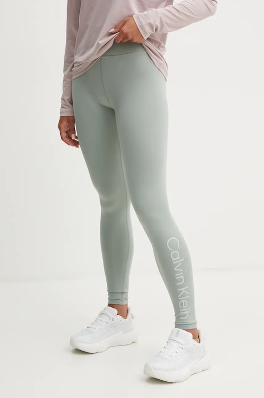Calvin Klein Performance legginsy treningowe z elastanem turkusowy 00GWF4L636