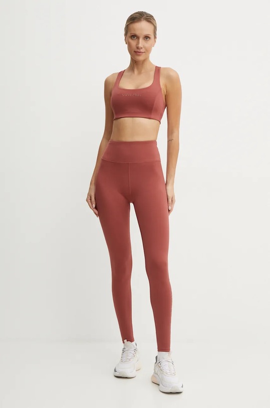 Calvin Klein Performance legginsy treningowe 00GWF4L636 czerwony AW24