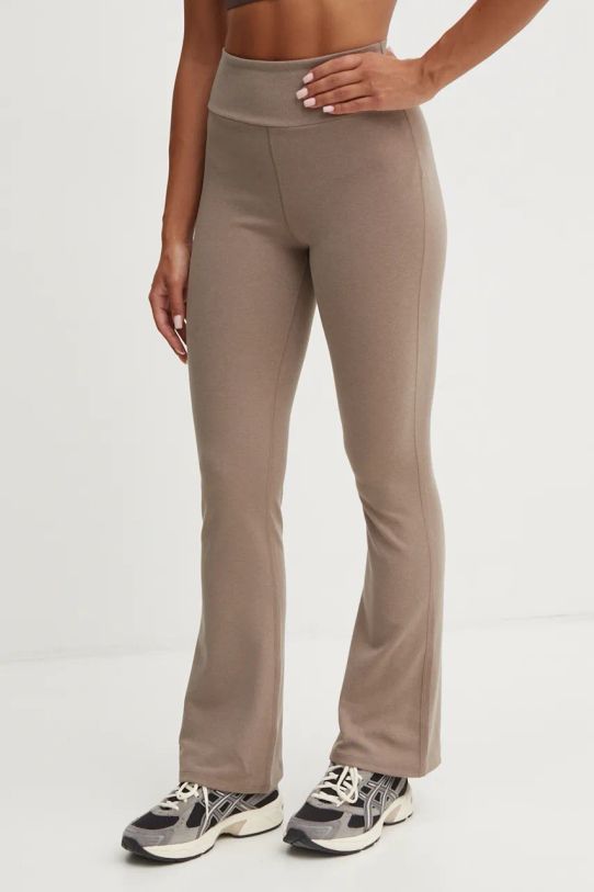 Calvin Klein Performance legginsy treningowe z elastanem beżowy 00GWF4L609