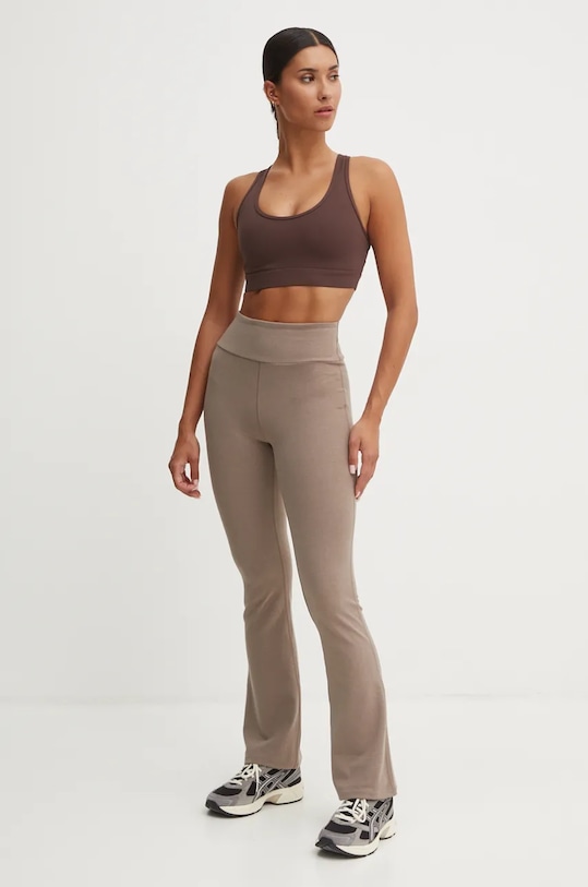Calvin Klein Performance legginsy treningowe 00GWF4L609 beżowy AW24