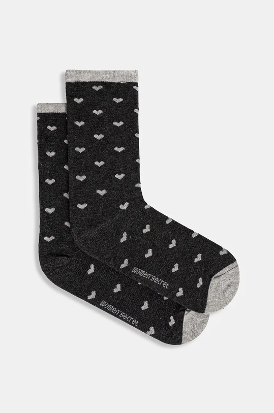 Ponožky women'secret dlouhé ponožky černá 5978887