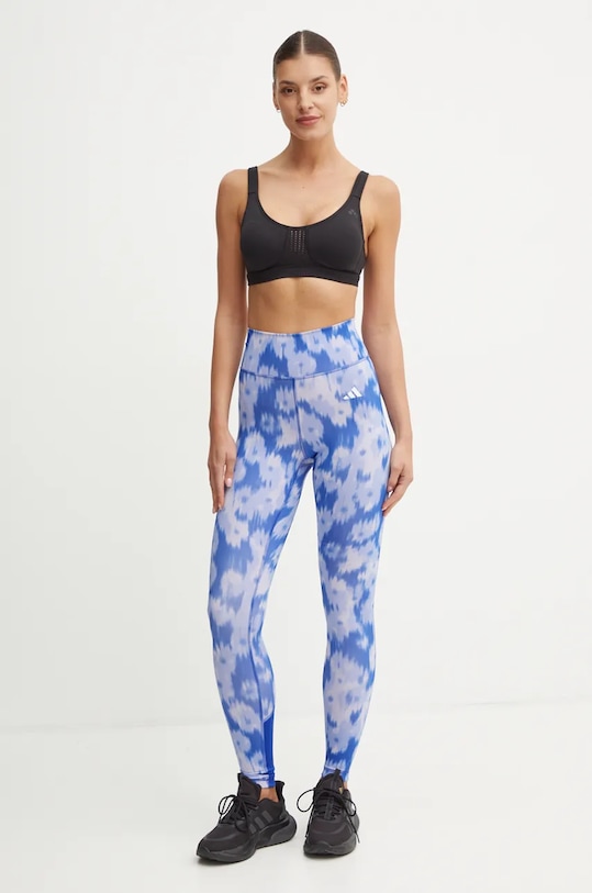 adidas Performance legginsy treningowe Optime Essentials JF3169 niebieski AW24