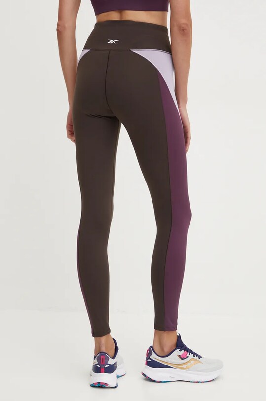 Odjeća Tajice za trening Reebok LUX Colorblock 100205612 smeđa