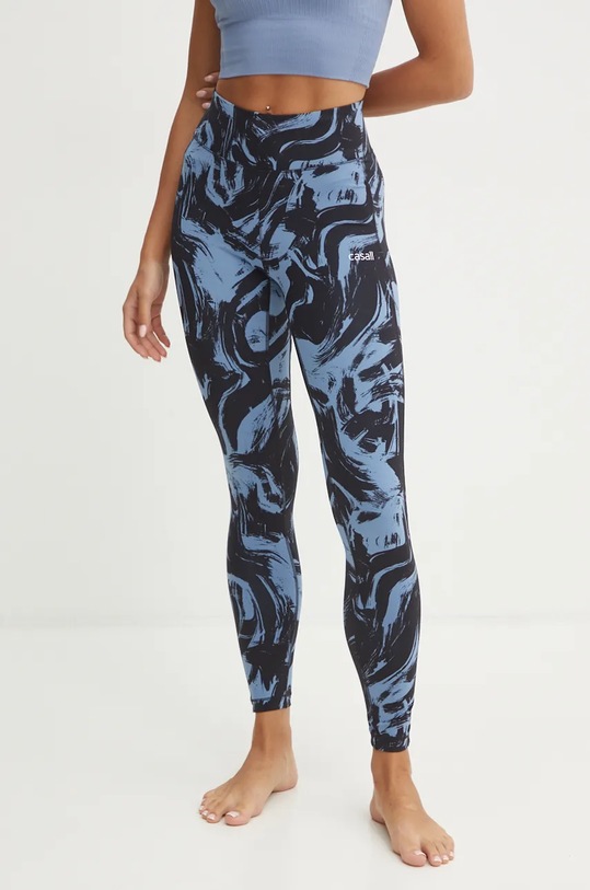 Casall jambiere de yoga Essential tricotaj albastru 24240
