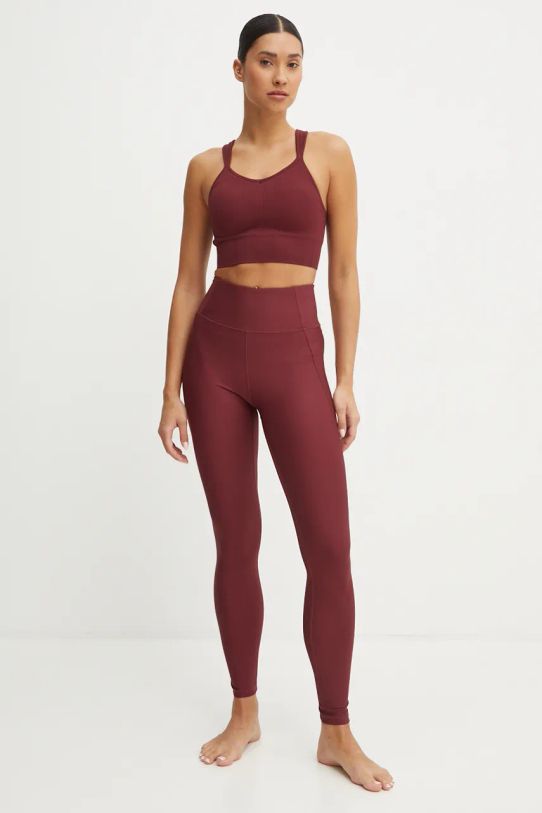 Casall jambiere de yoga Crease 24242 burgundia AW24