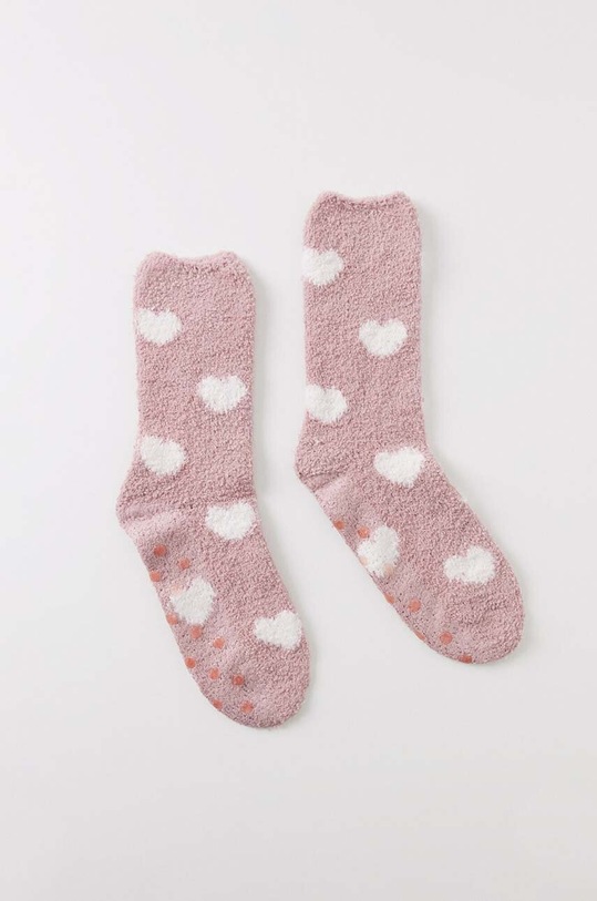 women'secret sosete SO FLUFFY HEART sosete lungi roz 3618708
