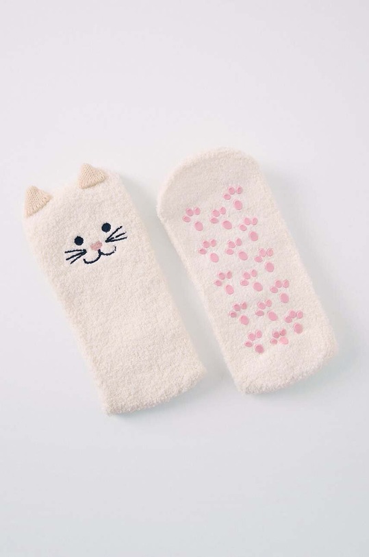 women'secret zokni SO FLUFFY WHITE CAT SINGLE 3618706 fehér AW24