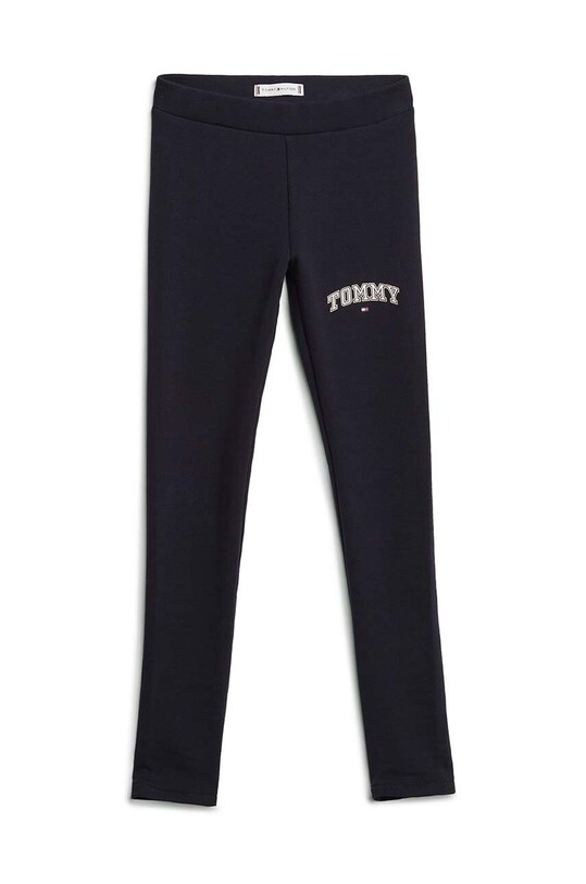 Detské legíny Tommy Hilfiger VARSITY FITTED LEGGING KG0KG08082.9BYH.86.122 tmavomodrá AW24