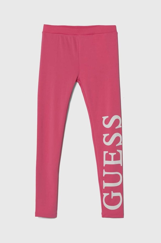Guess legginsy dziecięce z elastanem różowy J3YB00.KBSV0.9BYH