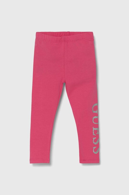 Guess legginsy dziecięce z elastanem różowy K3YB01.K82K0.9BYH