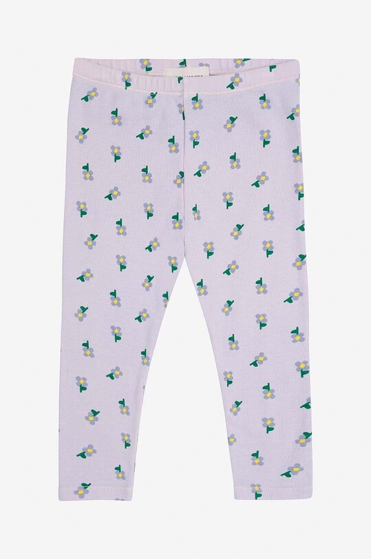 Bobo Choses leggins bebe Pansy Flower tricotaj violet 224AB051